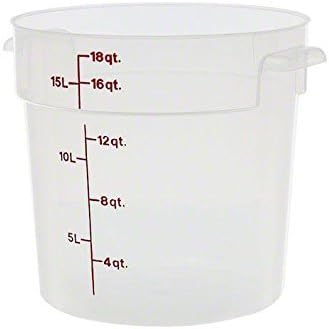 Photo 1 of Cambro RFS18PP190 Storage Container round 18 qt. translucent
