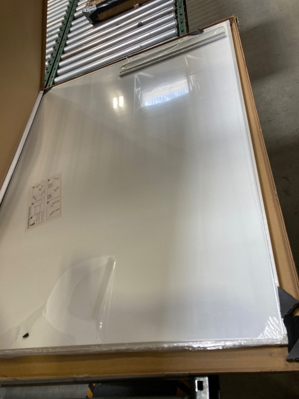 Photo 1 of Magnetic Writeboard 36X48 Dry Erase Board Hanging & Wall Mounted Whiteboard S Aluminium Frame Message Boards for Home, School, Office, Kitchen
