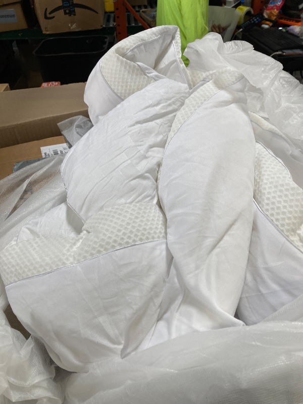 Photo 1 of 5 Inch Mega Support Memory Foam King Mattress Topper for Pressure Relief, Dual Layer 2.5" Pillow Top King Size Mattress Topper Plus 2.5" Cooling Gel Infused Memory Foam Mattress Pad
