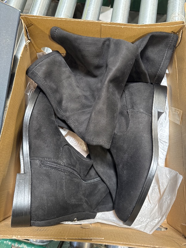 Photo 1 of Kenneth Cole REACTION Women's Wind-y Over the Knee Stretch Boot, Black, 7.5 M US