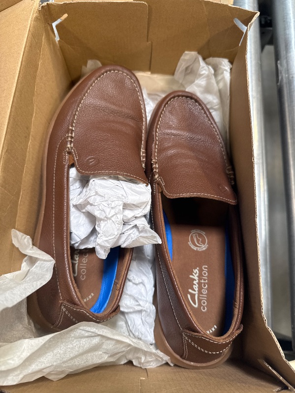 Photo 1 of Clarks Men's Flexway Step Moccasin, Light Brown, 9.5