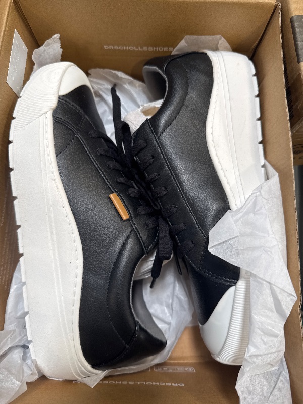 Photo 1 of Dr. Scholl's Shoes Womens Time Off Sneaker Black Smooth 9.5 W