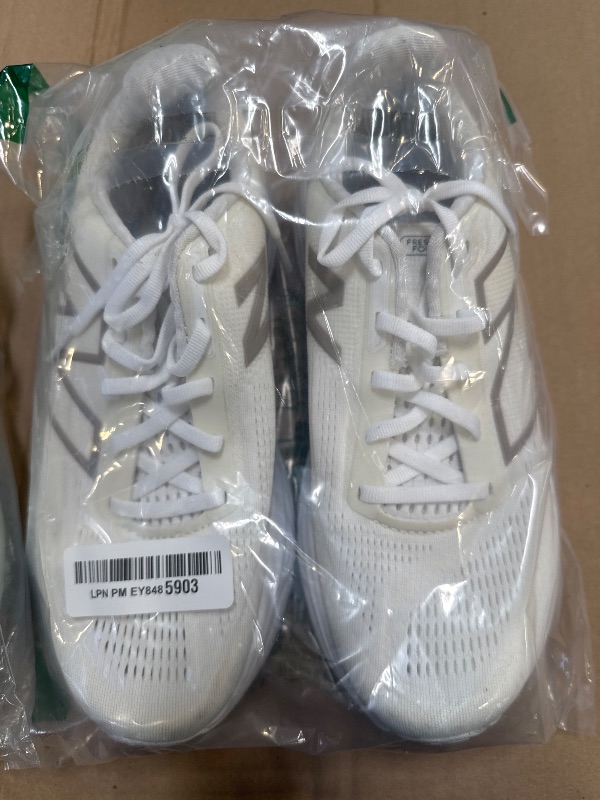 Photo 1 of New Balance Women's Fresh Foam X 1080 V14 Running Shoe, White/Light Gold Metallic/Sea Salt, 8.5