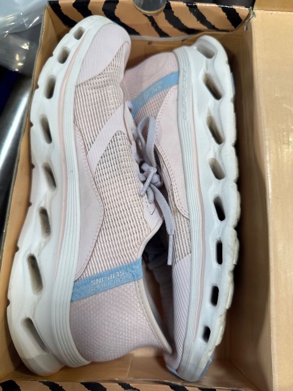 Photo 1 of Skechers Women's Go Walk Glide Step 2.0 Belah Hands Free Slip-Ins Sneaker, Light Pink, 11