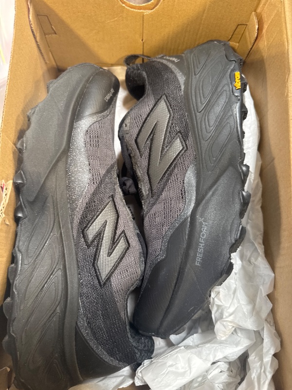 Photo 1 of New Balance Women's Fresh Foam X Hierro V9 Trail Running Shoe, Black Cement/Black, 8.5