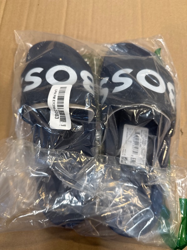 Photo 1 of SEE NOTES //:BOSS, Aryeh Slide Sandals, Dark Blue, 10