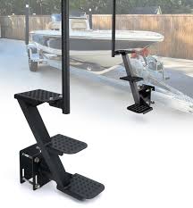Photo 1 of Heavy-Duty Boat Trailer Steps with Handle, Easy Installation,Universal Fits for Trailers Tongue Step