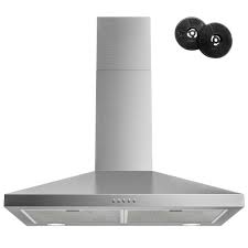 Photo 1 of FIREGAS Range Hood 30 Inch, Stainless Steel Wall Mount Kitchen Hood 450 CFM with 3 Speed Exhaust Fan, Ducted/Ductless Convertible, Stove Vent Hood for Kitchen with Aluminium Mesh and Charcoal Filters