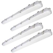 Photo 1 of DAKASON 4FT LED Vapor Tight Light 60W 6600lm (120W Eq.), Waterproof Outdoor Shop Light 5000K IP65 100-277V Vapor Proof Fixture for Parking Garage Car Wash Warehouse UL Listed 4-Pack