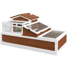 Photo 1 of Big 3-Room Tortoise Habitat House with Balcony & 2 Stories, Wooden Indoor/Outdoor Tortoise Enclosure