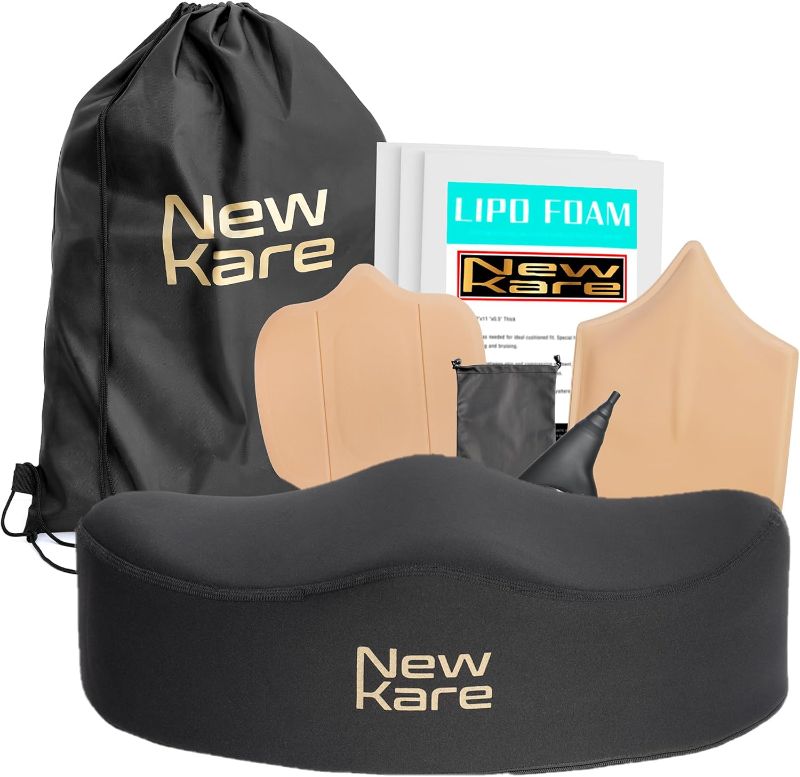 Photo 1 of BBL Pillow After Surgery Sitting – 5 BBL Post Surgery Supplies Recovery Kit Abdominal Compression Board, 3 Lipo Foams, Lumbar Molder Pad & Female Urinal – Brazilian Butt Lift Pillow for Healing