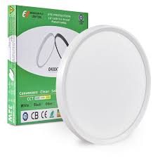 Photo 1 of 16" Inch LED Flush Mount Ceiling Light, 32W, 3480LM, 3000K/4000K/6000K CCT Selectable, Round Flat Panel Light Fits for Hallway, Kitchen, Bedroom, Laundry Room