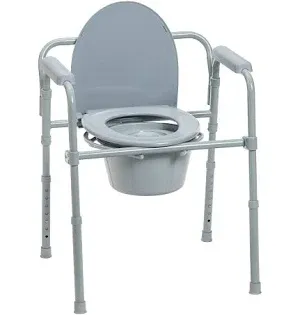 Photo 1 of 3-in-1 Medical Commode for Seniors, Raised Toilet Seat, Portable Toile
