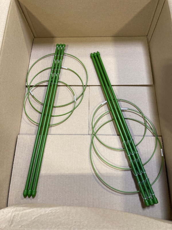 Photo 1 of 18 Inches Tomato Trellis Cages for Garden Small Climbing Plants Indoor for Cucumber and Potted Vegetable 2 PK 