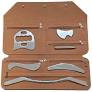 Photo 1 of Stainless Steel Gua Sha Scraping Massage Tool Set - 6pcs IASTM Tool Set for Back, Neck, Arm, Leg, Shoulder & Whole Body Acupoints