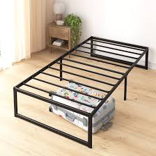 Photo 1 of Abel 14" Metal Platform Bed Frame Black - Zinus