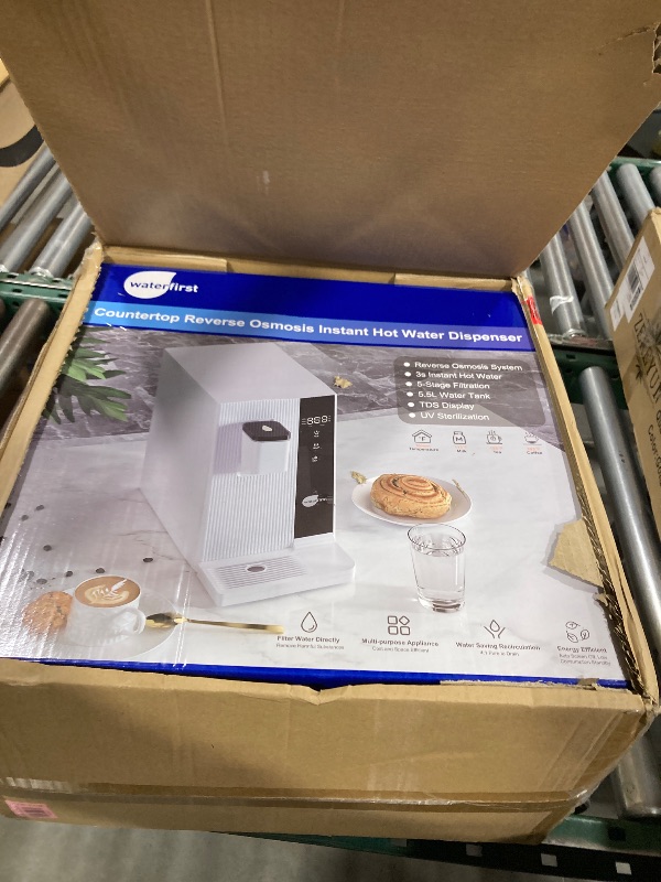 Photo 1 of WaterFirst® Dr.Water UV Countertop Reverse Osmosis System, 3S Instant Heat Portable RO Water Filter, NSF/ANSI 58 Certified, 5 Stages Purification, No Installation, 4:1 Pure to Drain