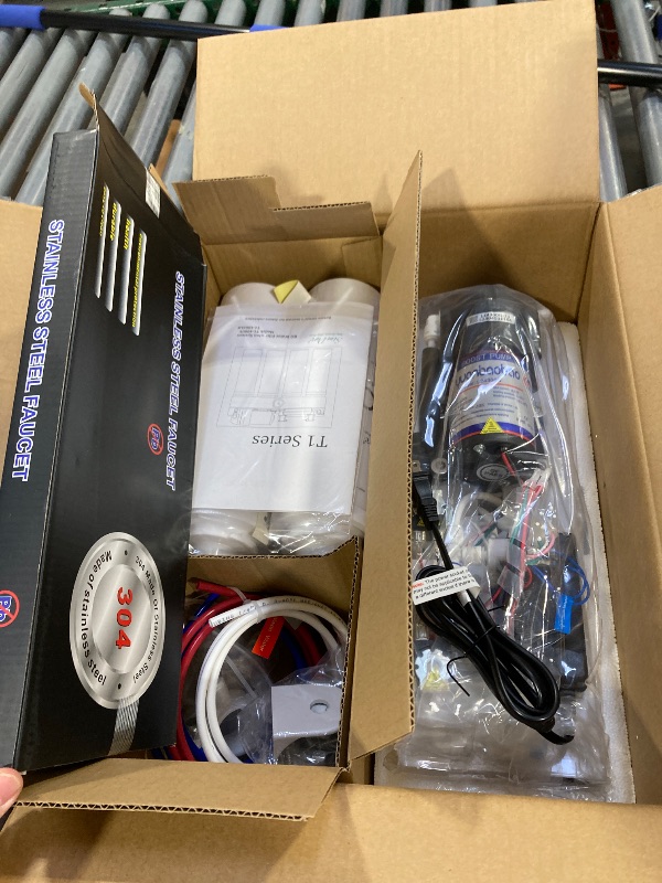 Photo 1 of SimPure T1-400ALK Alkaline UV Reverse Osmosis System, NSF/ANSI 58 Certified, Tankless RO Water Filter System 400 GPD, pH+ Remineralization Water Filtration Under Sink, BPA Free, Built-in Pump
