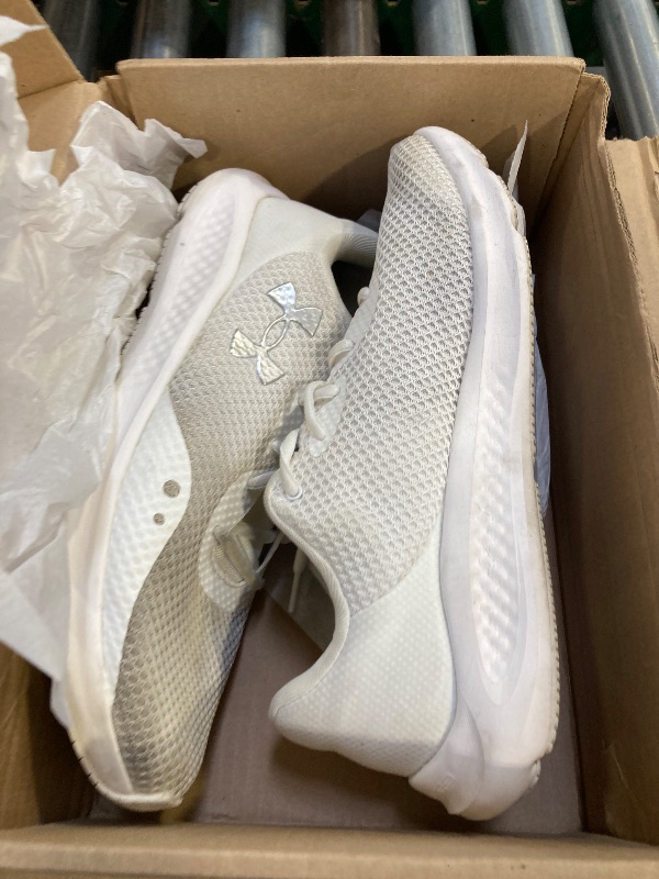Photo 1 of Under Armour Men's Charged Pursuit 3, (101) White/White/Metallic Silver, 11.5, US