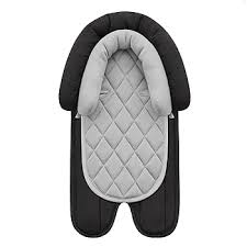 Photo 1 of Pro Goleem Car Seat Head Support Infant, Soft Infant Car Seat Insert, 2 in 1 Carseat Head Support for Newborn, Perfect for Car Seat, Stroller, Swing, Bouncer, Gray and Black