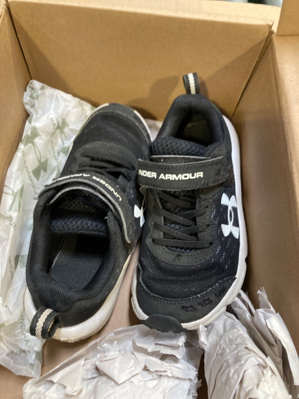 Photo 1 of Under Armour Boys' Pre School Assert 10 Alternate Closure, (001) Black/White/White, 1, US