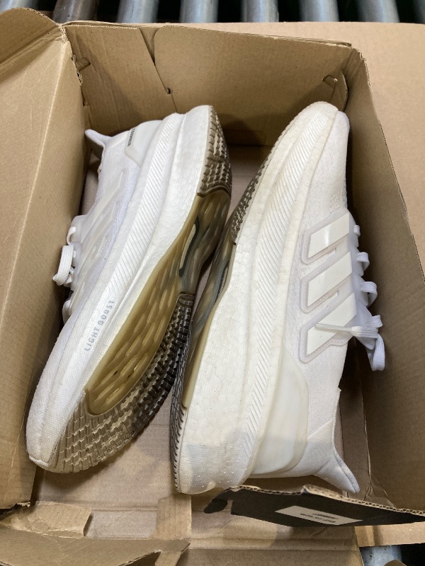 Photo 1 of adidas Men's Ultraboost 5 Running Sneaker, White/White/Crystal White, 8.5