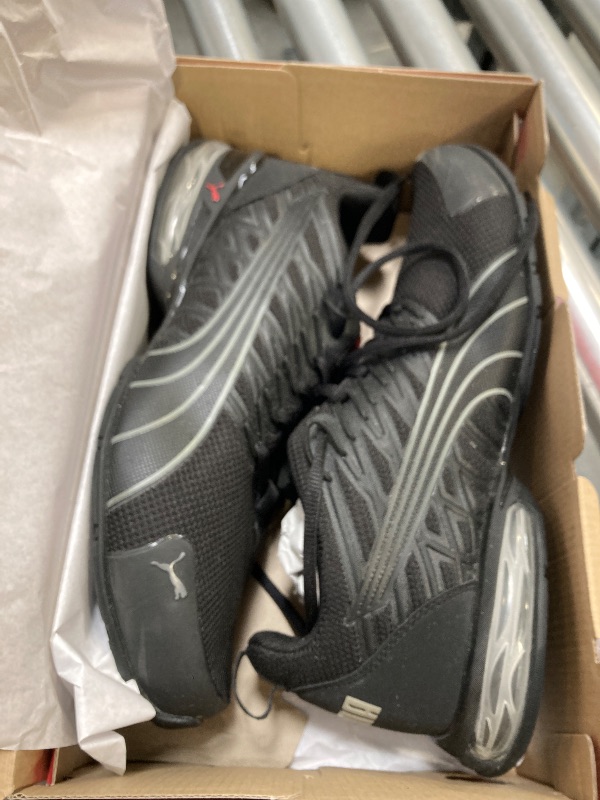 Photo 1 of PUMA Mens Voltaic Evo Cross Trainer, PUMA Mens Black-Stormy Slate-for All Time Red, 9.5