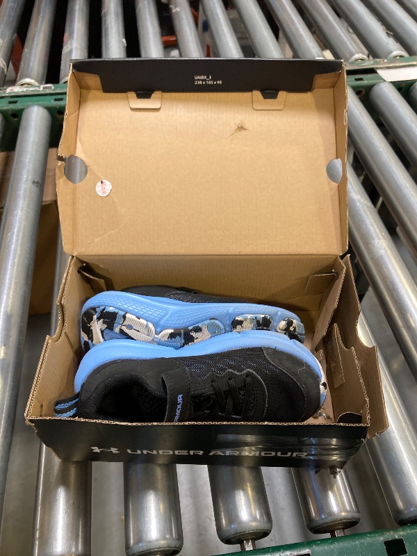 Photo 1 of Under Armour Boys' Pre School Assert 10 Alternate Closure, (005) Black/Horizon Blue/Horizon Blue, 12K, US