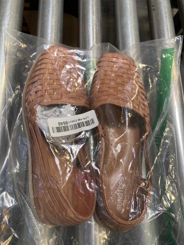 Photo 1 of Sunsteps Venetian Women's Hand Woven Leather Huarache Sandal for All-Day Comfort (8M, Tan)
