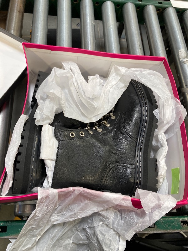 Photo 1 of Vince Camuto Popinta Black Soft Goat Side Zipper Rounded Toe Chain Detailed Boot