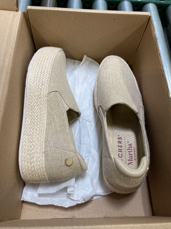 Photo 1 of SKECHERS Women's Martha Stewart BOBS Sesame-by The Bay Loafer, Natural, 7
