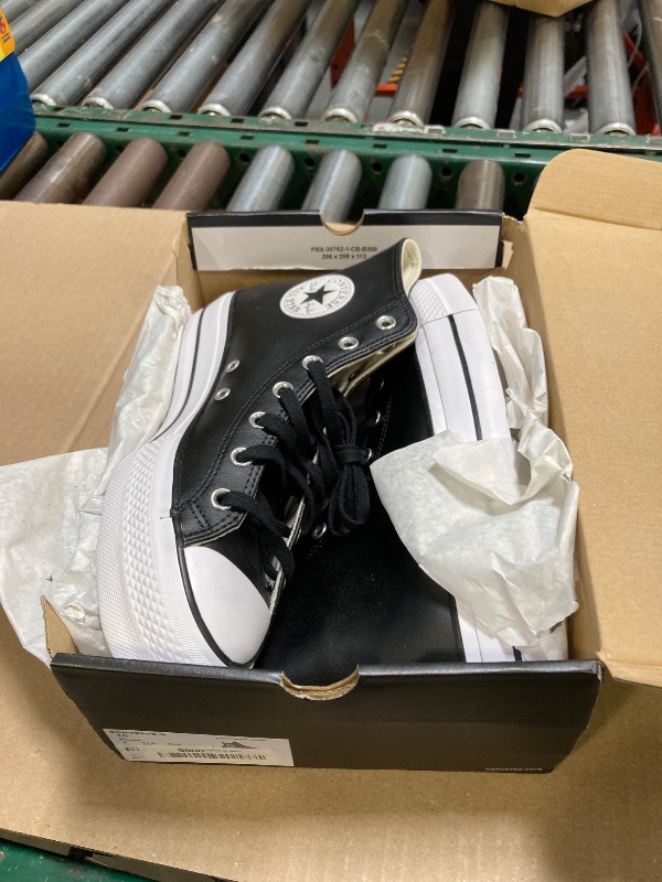 Photo 1 of Converse Women's Chuck Taylor All Star Lift Clean HIGH TOP Shoe, Black/Black/White, 10 M US
