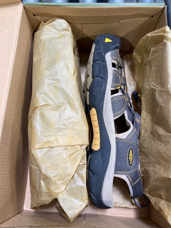 Photo 1 of KEEN Men's Newport H2 Closed Toe Water Sandals, Raven/Aluminum, 12