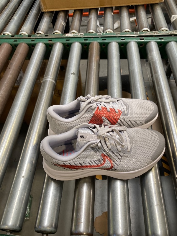 Photo 1 of Nike Men's Run Defy Sneaker, Wolf Grey/Bright Crimson/Black/White, 8