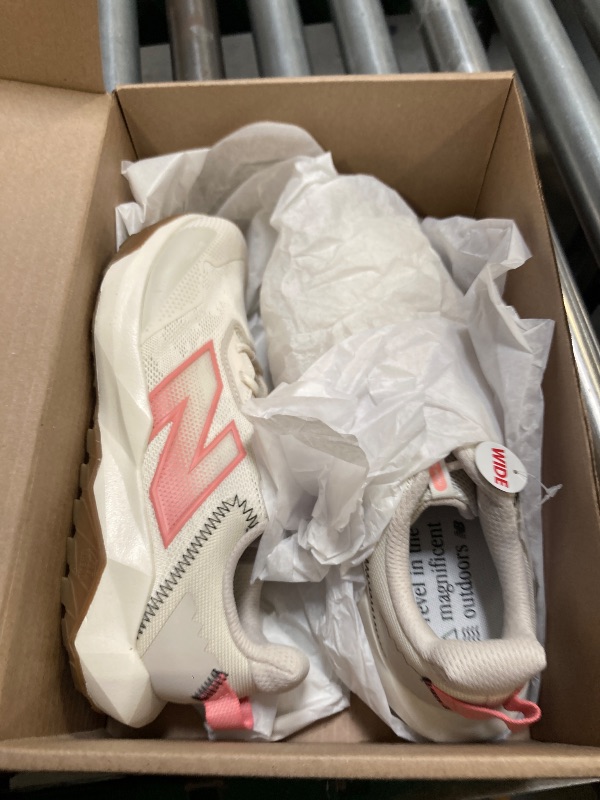 Photo 1 of New Balance Women's DynaSoft Nitrel V6 Trail Running Shoe, Angora/Sunfade Red/Timberwolf, 9.5 W