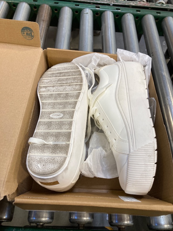 Photo 1 of Dr. Scholl's Shoes Womens Time Off Max Platform Sneaker White Smooth 8 M