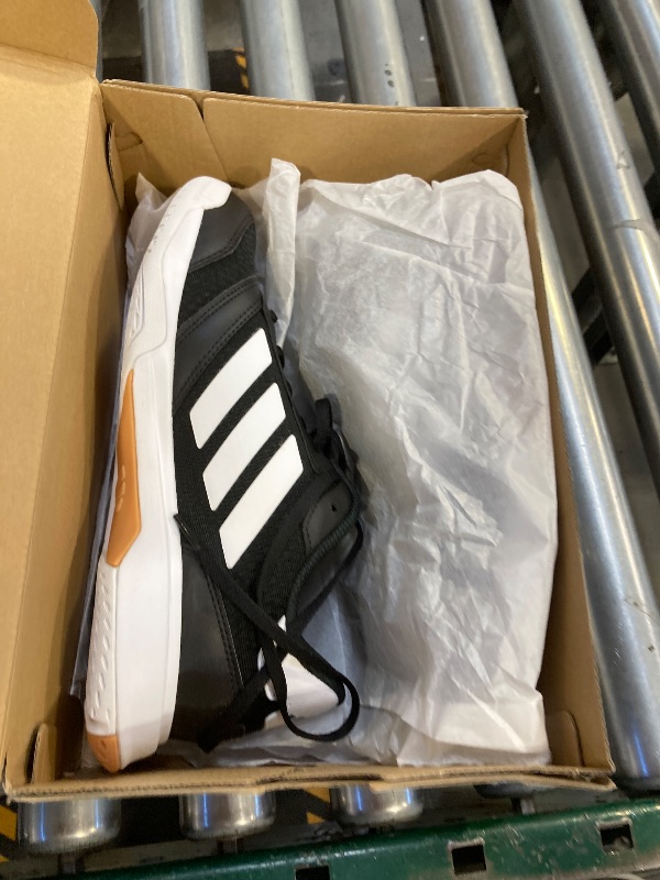 Photo 1 of adidas Women's Ligra 8 Indoor Sneaker, Black/White/White, 8