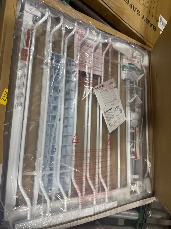Photo 1 of 36" High Extra Tall Dog Gate, 29.6"-40.5" Wide Pressure Mounted Tall Baby Gate for Dog, Auto Close Pet Gate with Door for Stairs,Doorways,House,White
