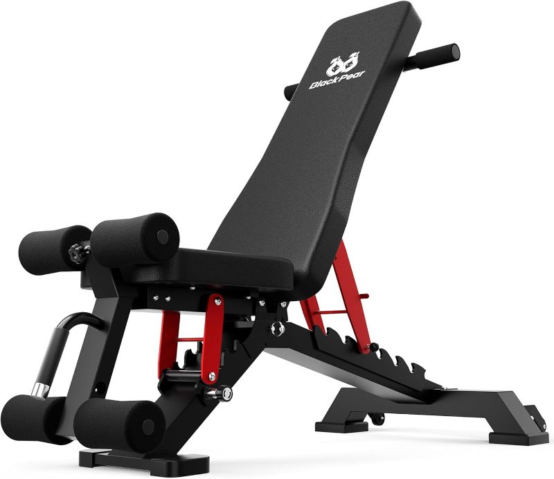 Photo 1 of Adjustable Weight Bench - Foldable Workout Bench for Home Gym, PRO Heavy Duty 1300lb Capacity Full Body Strength Training with 8-Level Incline/Flat/Decline Positions & Space-Saving

