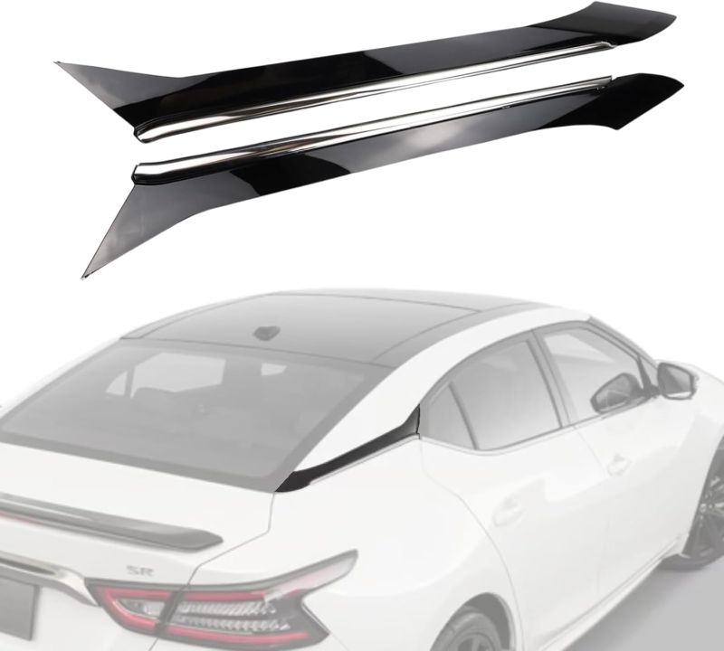 Photo 1 of 2 PCS Windshield C Pillar Trim Molding Fit for Nissan Maxima 2016 2017 2018 2019 2020 Replace 78872-9DD0A 78872-9DJ1A 78873-9DD0A 78873-9DJ1A,Outer Window C-Pillar Trim Panel (R&L 2 PCS)
