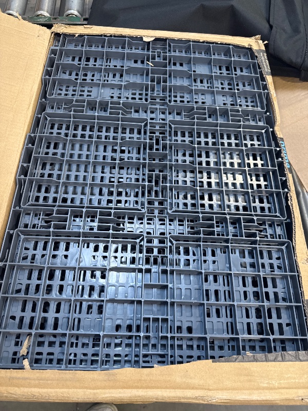 Photo 1 of Generic Collapsible Storage Crate, 52 Liter Heavy Duty Plastic Storage Box, Milk Crates Heavy Duty Transit Storage, Gray (2)