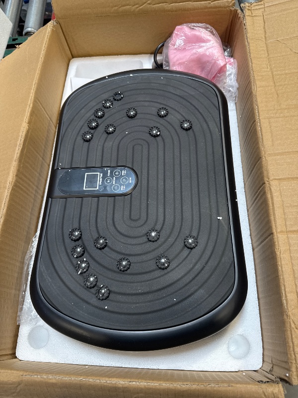 Photo 1 of UCIN Vibration Plate Exercise Machine, Vibration Plate for Lymphatic Drainage, 330 Lbs Capacity Vibrating Plate for Weight Loss Home Fitness with Resistance Bands/Pilates Ball