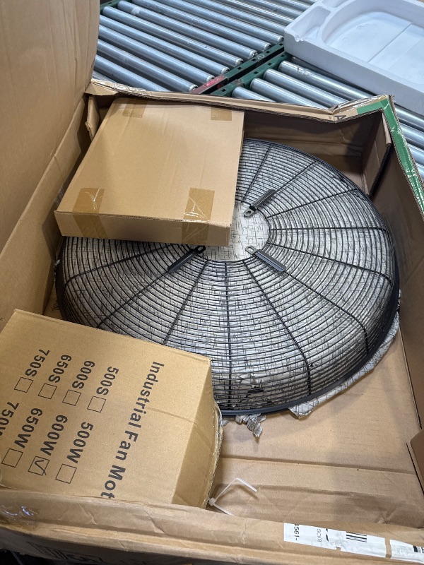Photo 1 of 24'' Outdoor Wall Mount Fan, 4 Speed Oscillating Wall Fan with All Sealed Brushless DC Motor, Heavy Duty Industrial Fans, Waterproof Fans for Patios, House, Garage, Commercial, Warehouse, Factory
