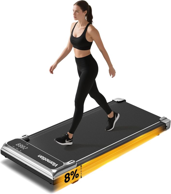 Photo 1 of Walking Pad,Under Desk Treadmill with Incline,2.5HP Low Noise Walking Pad with Remote and LED Display,Portable Walking Pad with 265 lbs Weight Capacity,Under Desk Treadmill Home Office
