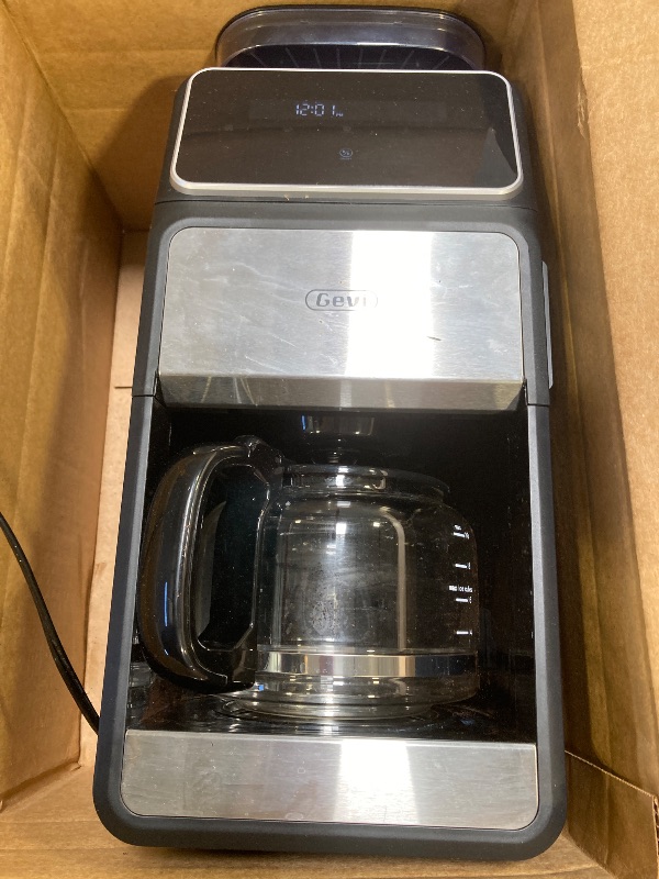 Photo 1 of Gevi 10-Cup Grind & Brew Coffee Maker with Built-in Burr Grinder – Programmable Touch Screen, 4-Hour Keep Warm, Permanent Filter, Drip Coffee Machine for Home & Office
