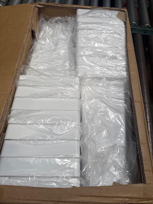 Photo 1 of 16PCS White Flower Buckets - Plastic Flower Buckets for Florists and Flower Display Stand (16 Buckets)