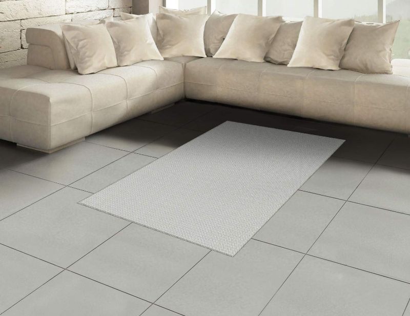 Photo 1 of Grey Chevron Area Rug, Abstract Zig Zags