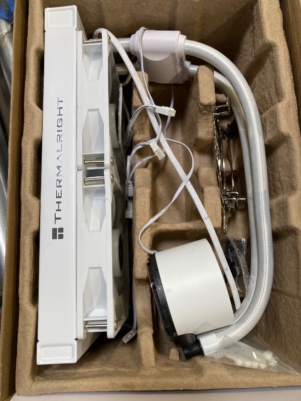 Photo 1 of Thermalright Frozen Notte 240 WHITE ARGB V2 Water Cooling CPU Cooler, 240 White CPU Cooler Specifications, Double PWM Fans, S-FDB Bearings, Suitable for AMD/AM4 AM5, Intel LGA 1700/1150/1151/1200/2011