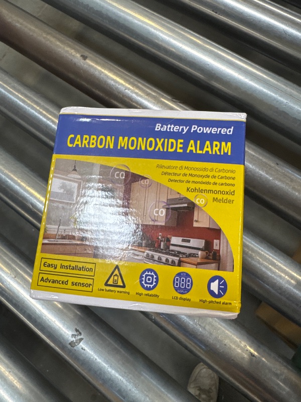 Photo 1 of 3 Pack Carbon Monoxide Detector LCD Screen Real-Time Concentration Battery Fault LED 60-Second Self-Check History Alarm Peak Record Portable Travel Van Life RV Camping Hotel Home Safety Pet Family