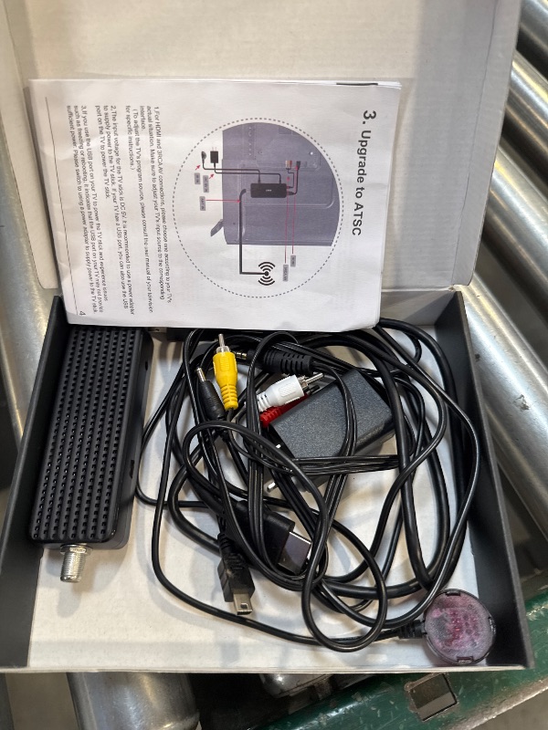 Photo 1 of ZJBOX Digital Converter Box for TV,1080P ATSC tv Tuner Box with hdmi Output and 3RCA Cables Hidden Behind TV?with Power Adapter?2-in-1 Remote?TV Program Recording&Playback,USB Media Player